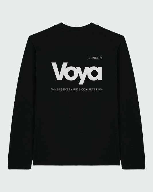 LONG SLEEVE CLUB T-SHIRT - BLACK